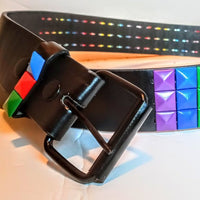 LGBTQ Pride Rainbow Pyramid Belt