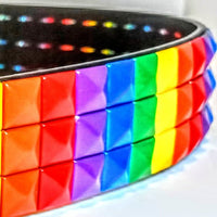 LGBTQ Pride Rainbow Pyramid Belt
