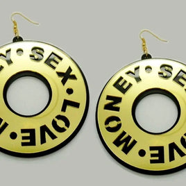 SEX MONEY LOVE Earrings