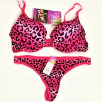 Cheetah Print Bra and Panty Set