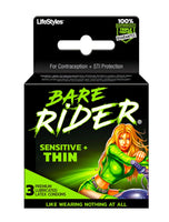 LifeStyles Bare Rider Sensitive Thin Condoms