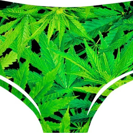 CANNABIS - Pot Leaf Novelty Panties