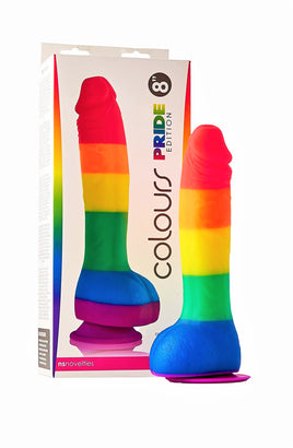 Colours Pride Edition 8 inch Dong with Suction Cup