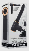 Evolved Too Hot To Handle Vibrating Suction Dildo Machine