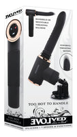 Evolved Too Hot To Handle Vibrating Suction Dildo Machine