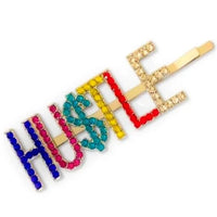 HUSTLE - Rhinestone Hair Pin