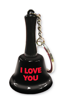 I Love You Bell Keychain