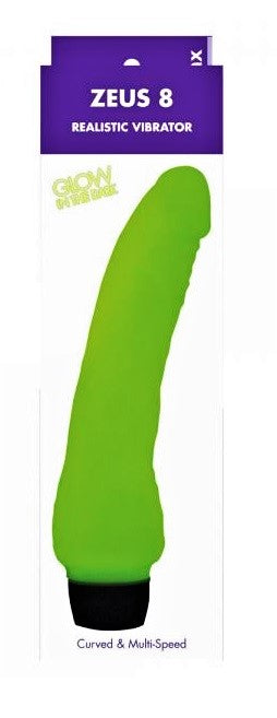 Kinx Zeus 8 Glow In The Dark Realistic Vibrator