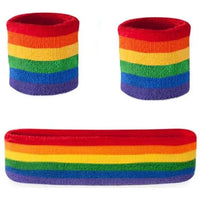 LGBTQ Pride Head and Wristbands
