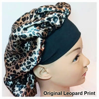 Leopard Bonnet Hair Cap