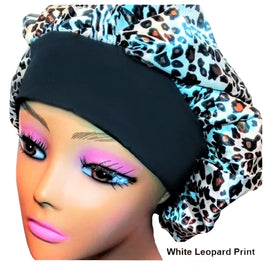 Leopard Bonnet Hair Cap