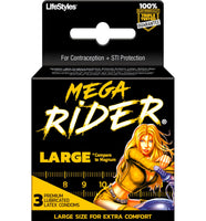 LifeStyles Mega Rider Large Condoms