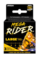 LifeStyles Mega Rider Large Condoms