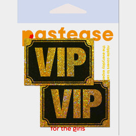 PASTEASE Gold Glitter VIP Nipple Pasties