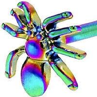 Rainbow Spider Tongue Ring