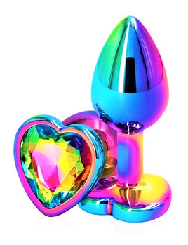 Rear Assets – Mehrfarbiger Analplug mit Herzmotiv