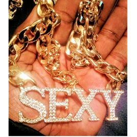 SEXY - Bling Bling Hip Hop Necklace