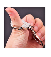 Die Cast Chrome Thumb Cuff Keychain
