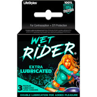 LifeStyles Wet Rider Extra Lubricated Condoms