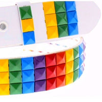 LGBTQ Pride - Rainbow Pyramid Belt - S/W