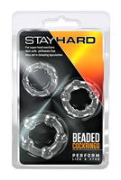 Stay Hard Beaded Cock Rings